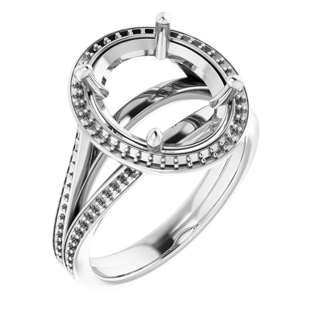 Halo-Style Engagement Ring