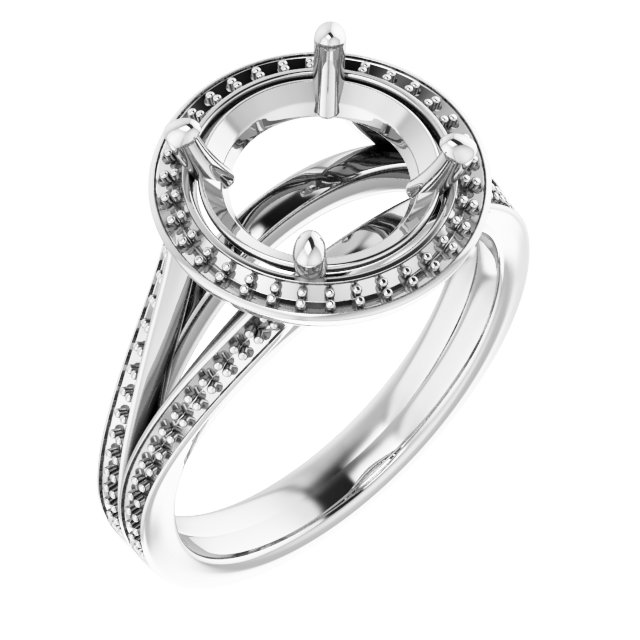 Halo-Style Engagement Ring