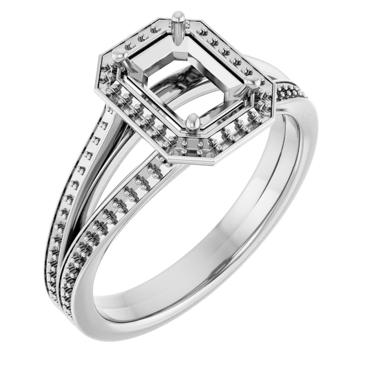 Halo-Style Engagement Ring