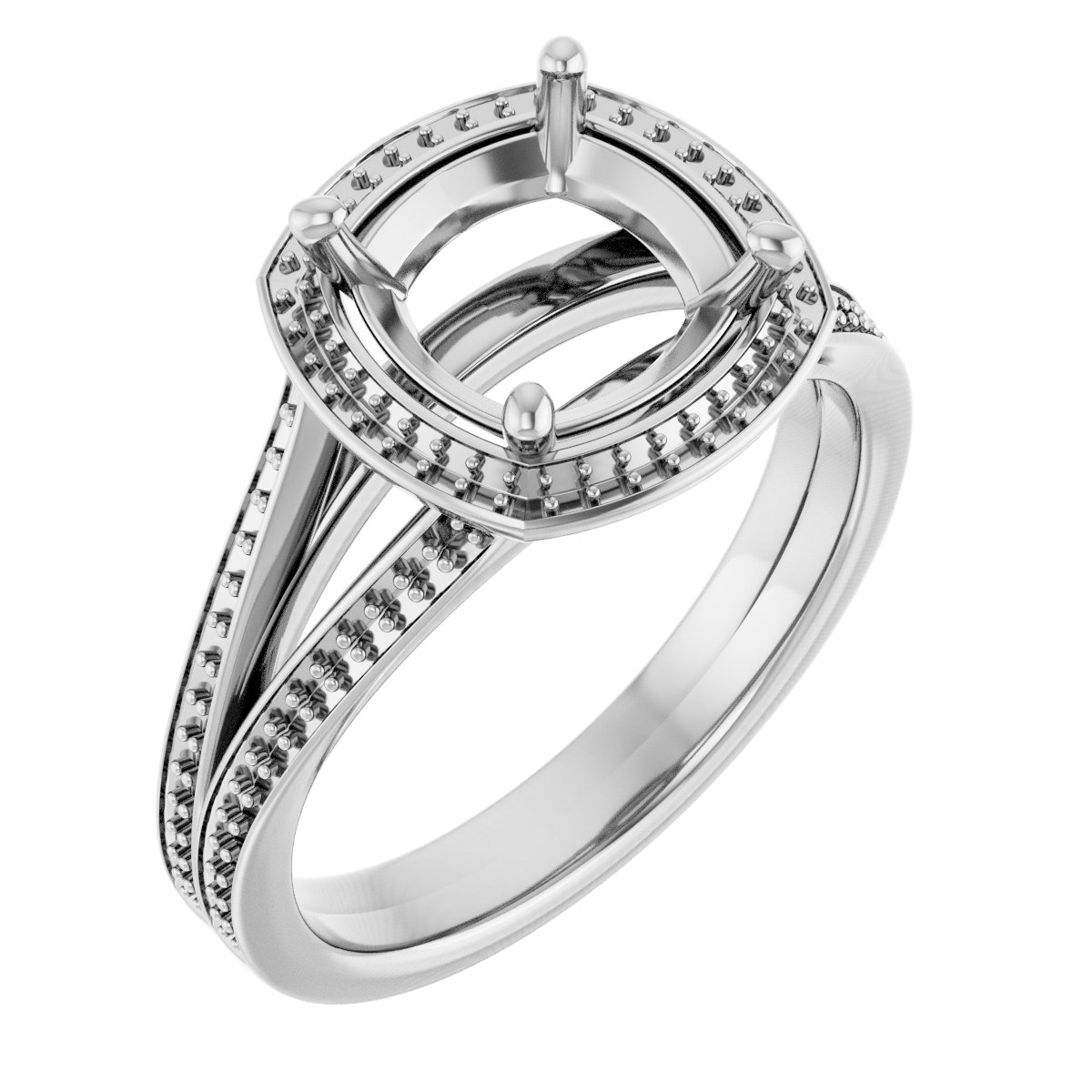 Halo-Style Engagement Ring