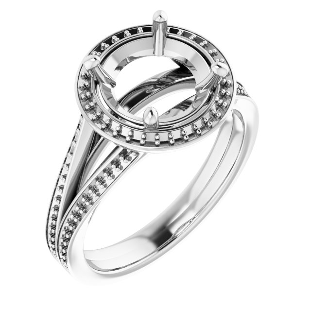 Halo-Style Engagement Ring