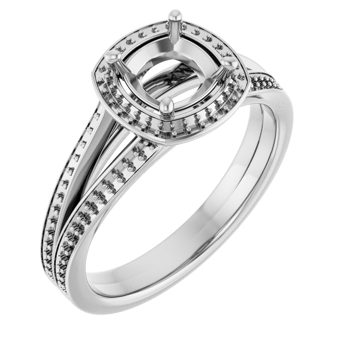 Halo-Style Engagement Ring