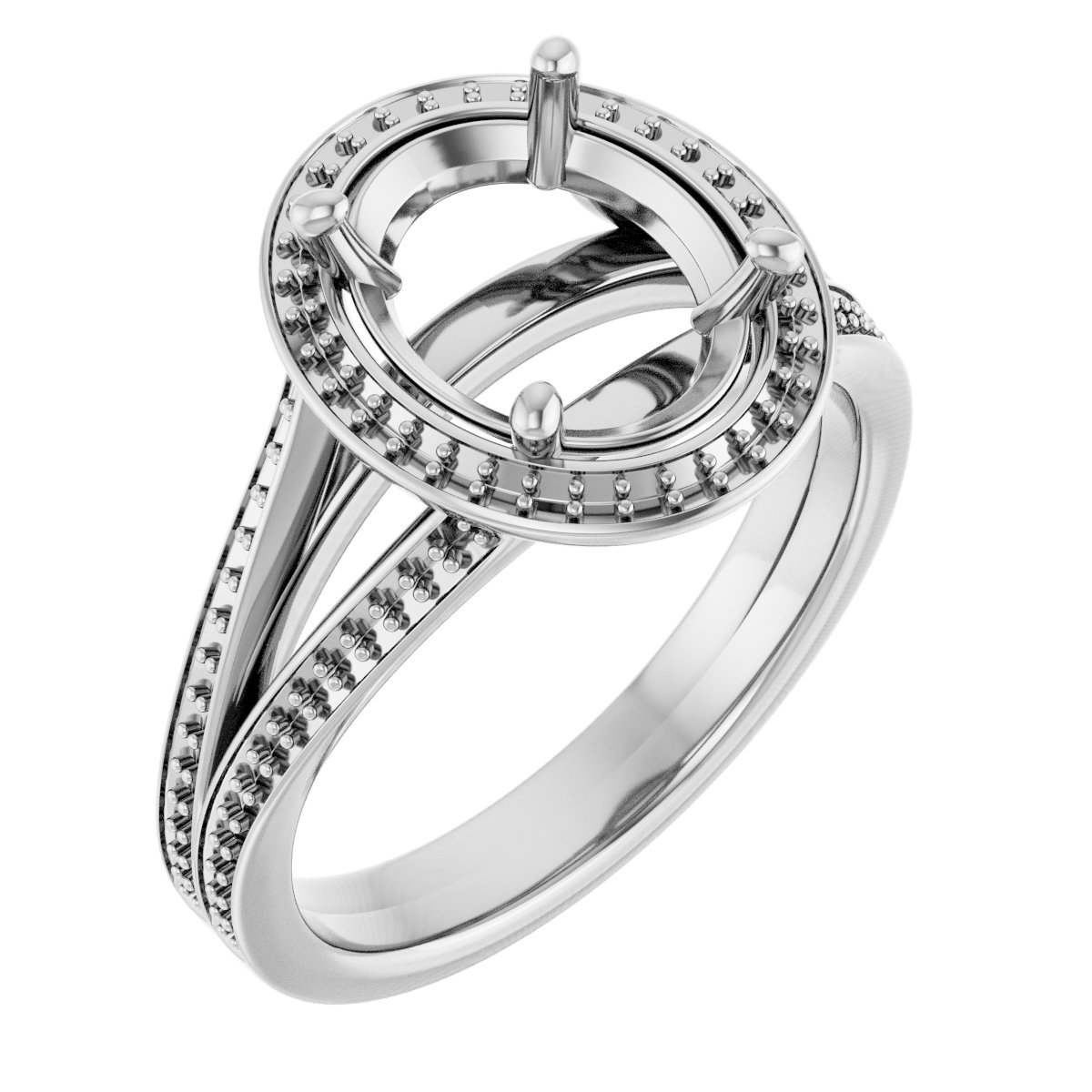 Halo-Style Engagement Ring