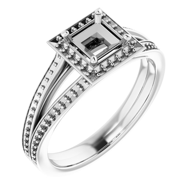 Halo-Style Engagement Ring