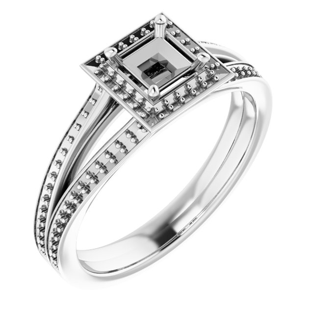 Halo-Style Engagement Ring