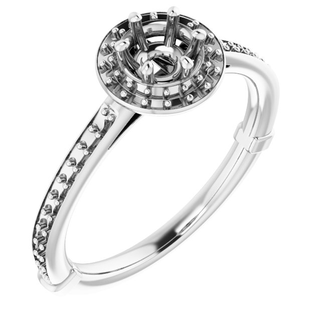Halo-Style Engagement Ring