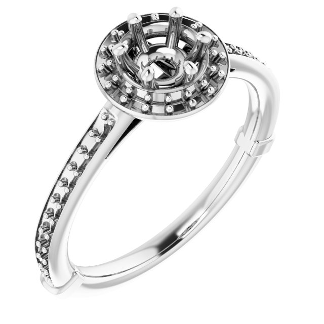Halo-Style Engagement Ring