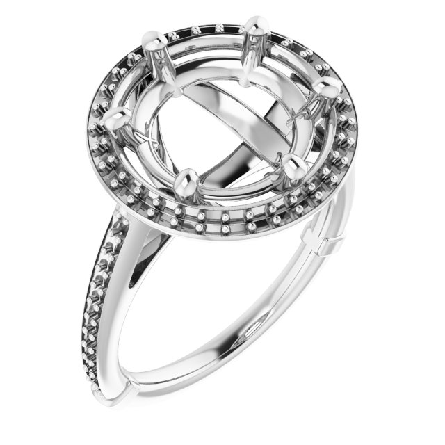 Halo-Style Engagement Ring