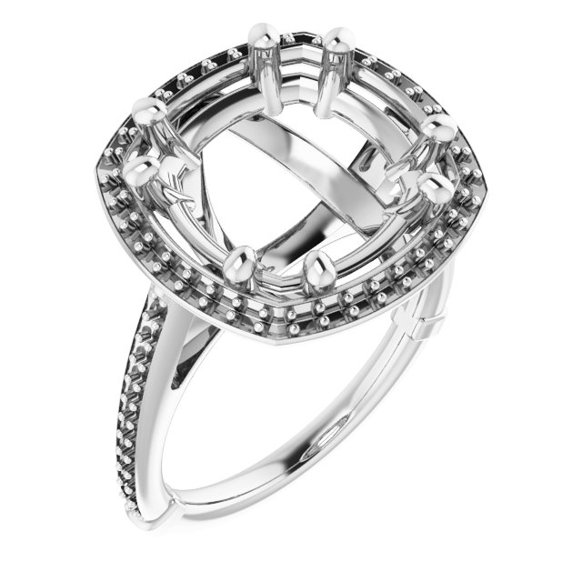 Halo-Style Engagement Ring