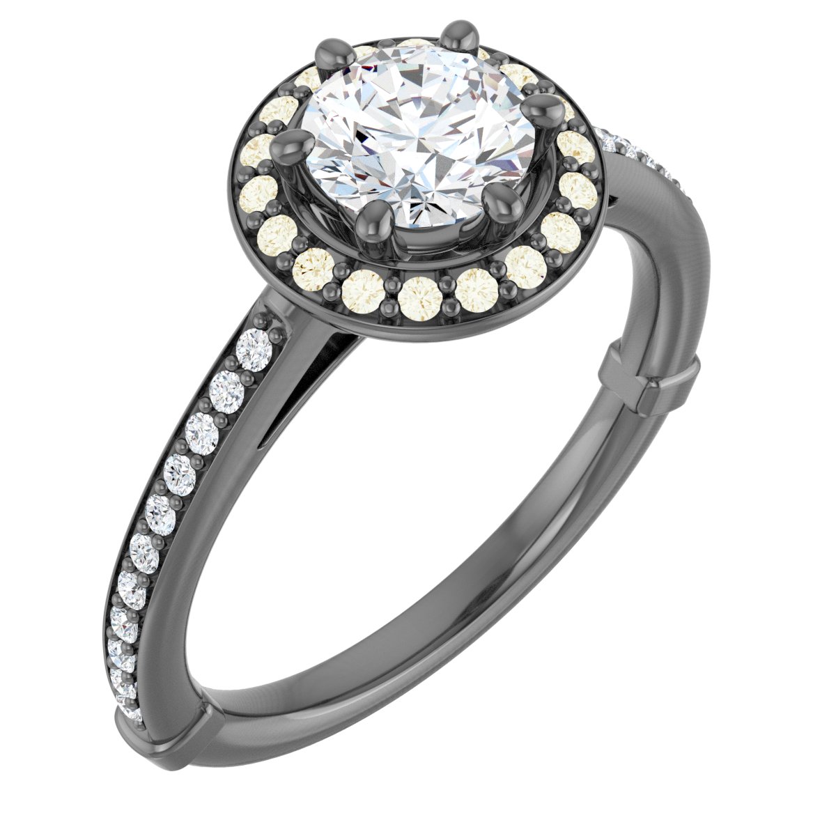 Halo-Styled Engagement Ring Mounting