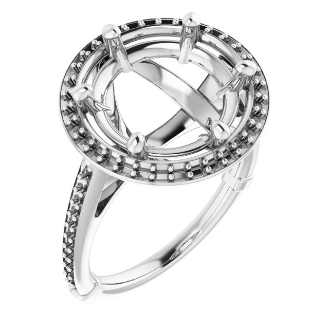 Halo-Style Engagement Ring
