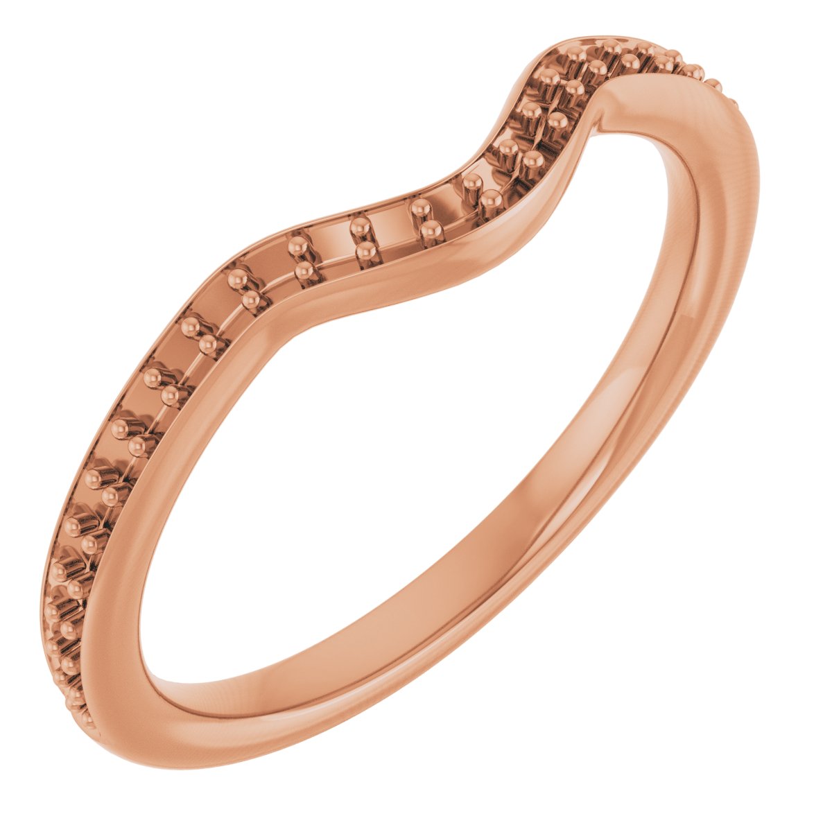 14K Rose 1/6 CTW Diamond Band for 5.8 mm Round Ring