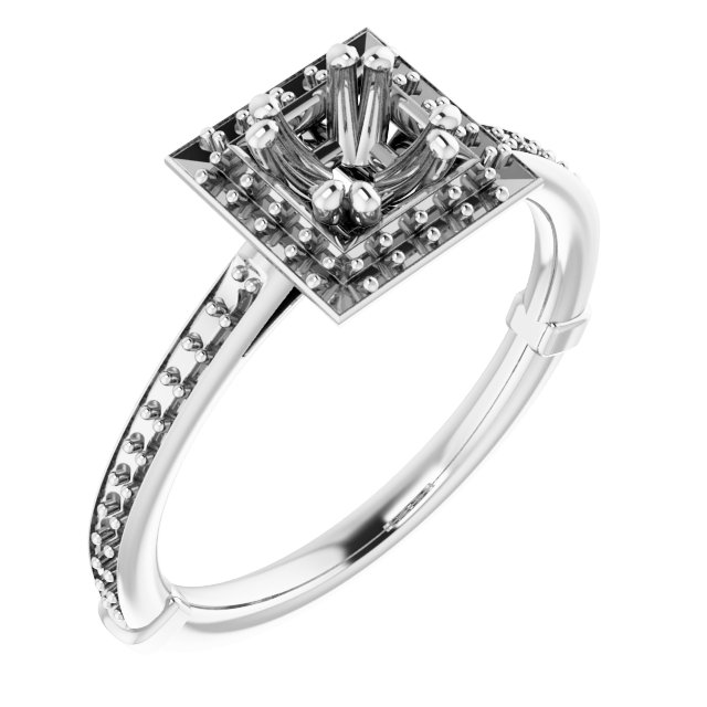 Halo-Style Engagement Ring
