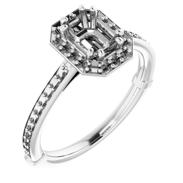 Halo-Style Engagement Ring