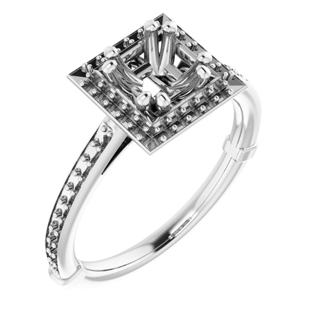 Halo-Style Engagement Ring