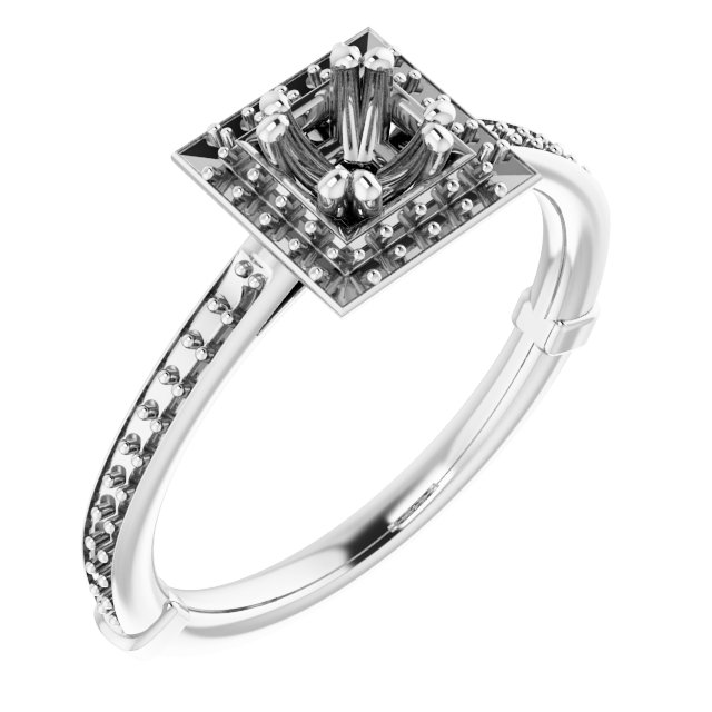 Halo-Style Engagement Ring