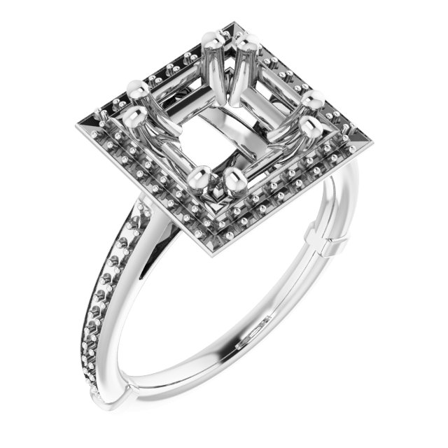 Halo-Style Engagement Ring