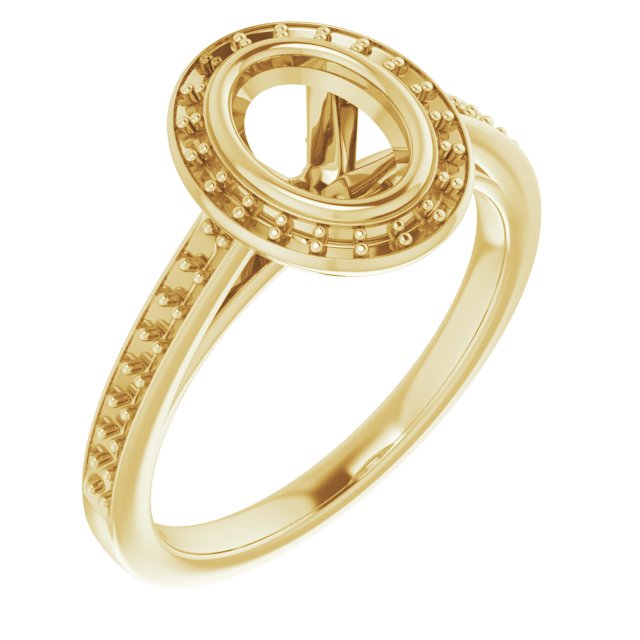 Bezel-Set Halo-Style Engagement Ring