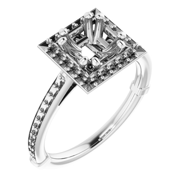 Halo-Style Engagement Ring