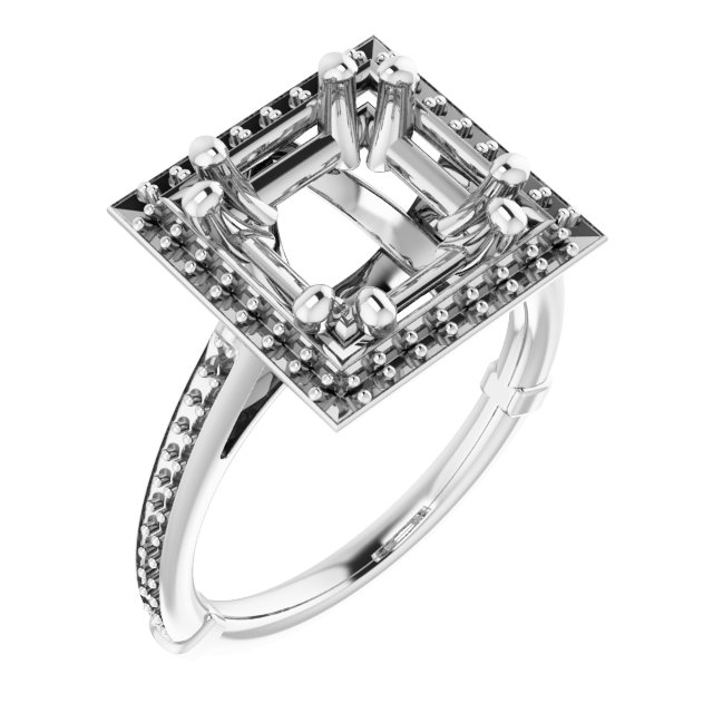 Halo-Style Engagement Ring