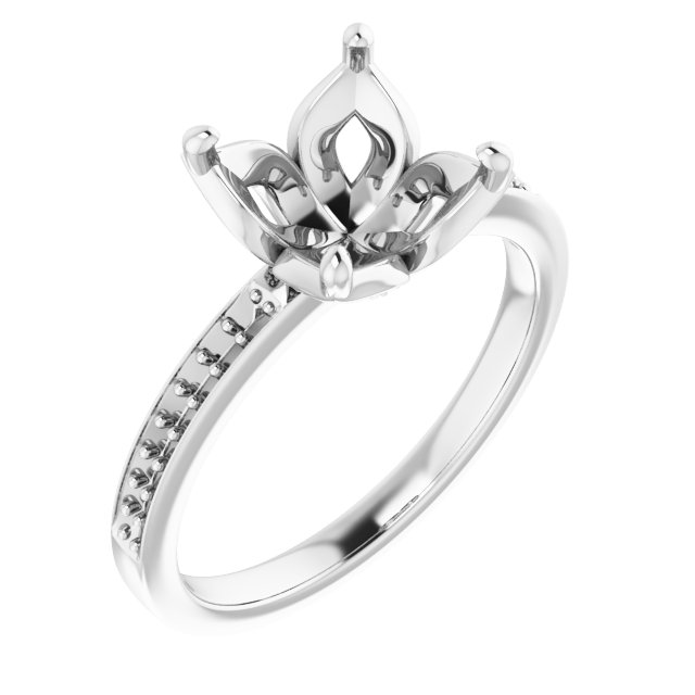 Accented Engagement Ring