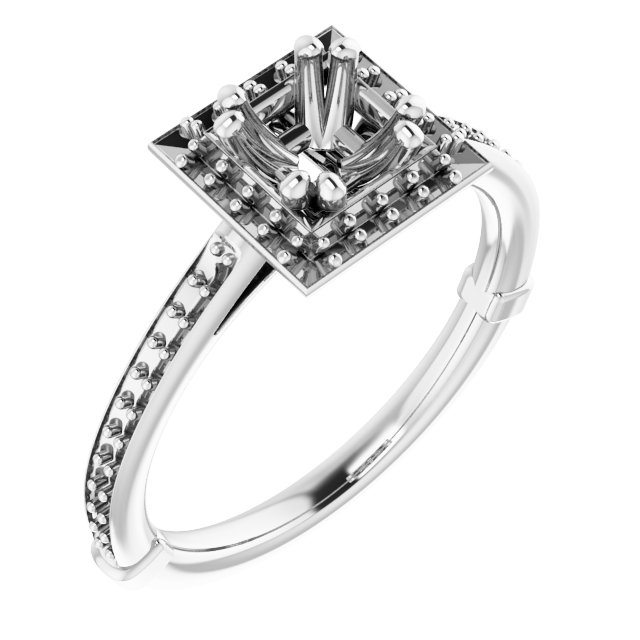 Halo-Style Engagement Ring