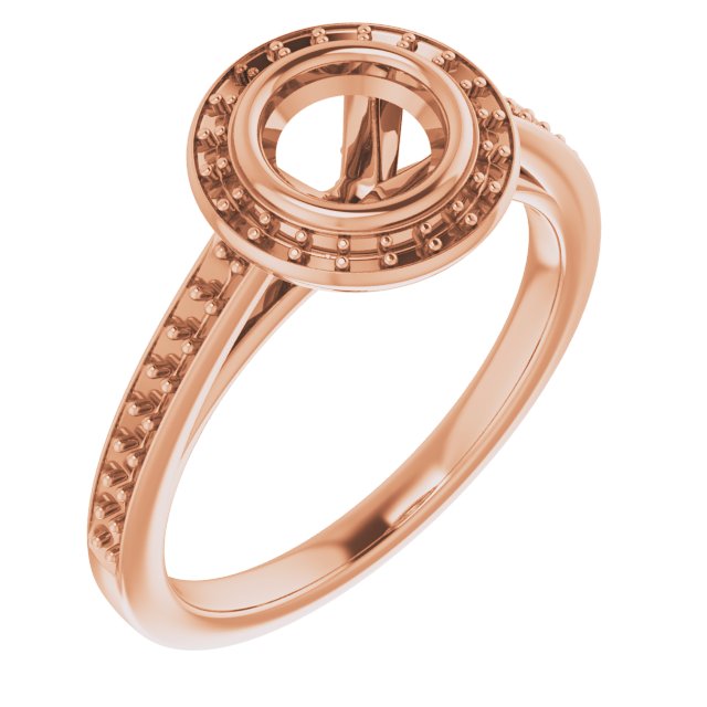 Bezel-Set Halo-Style Engagement Ring