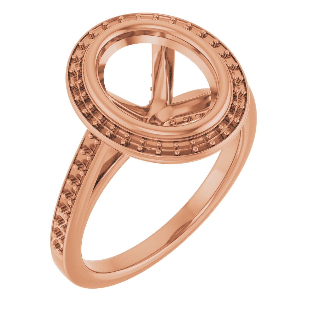 Bezel-Set Halo-Style Engagement Ring