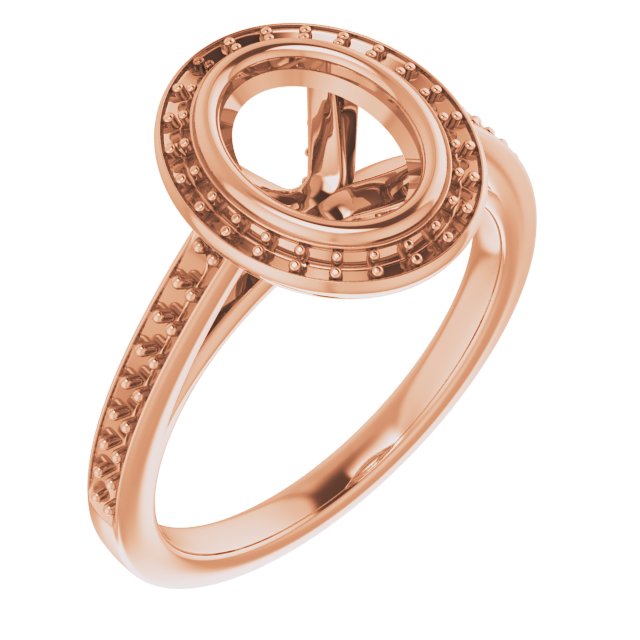 Bezel-Set Halo-Style Engagement Ring