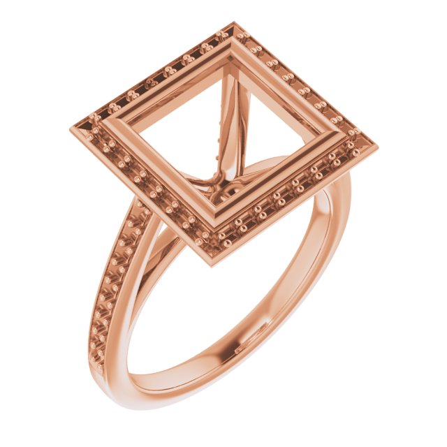Bezel-Set Halo-Style Engagement Ring