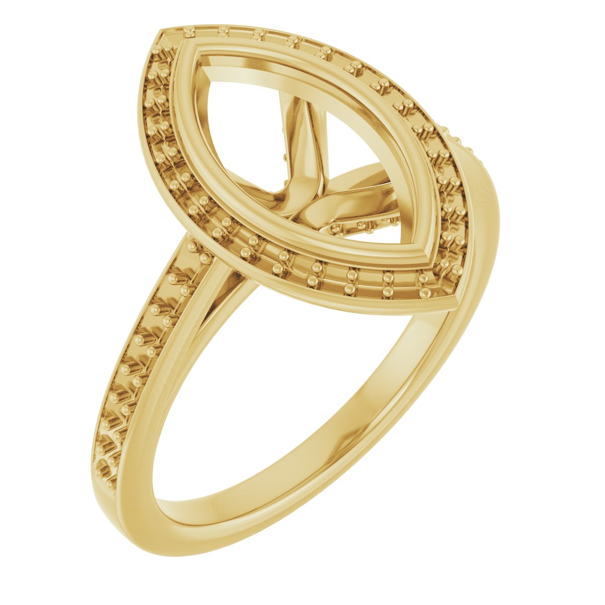 Bezel-Set Halo-Style Engagement Ring