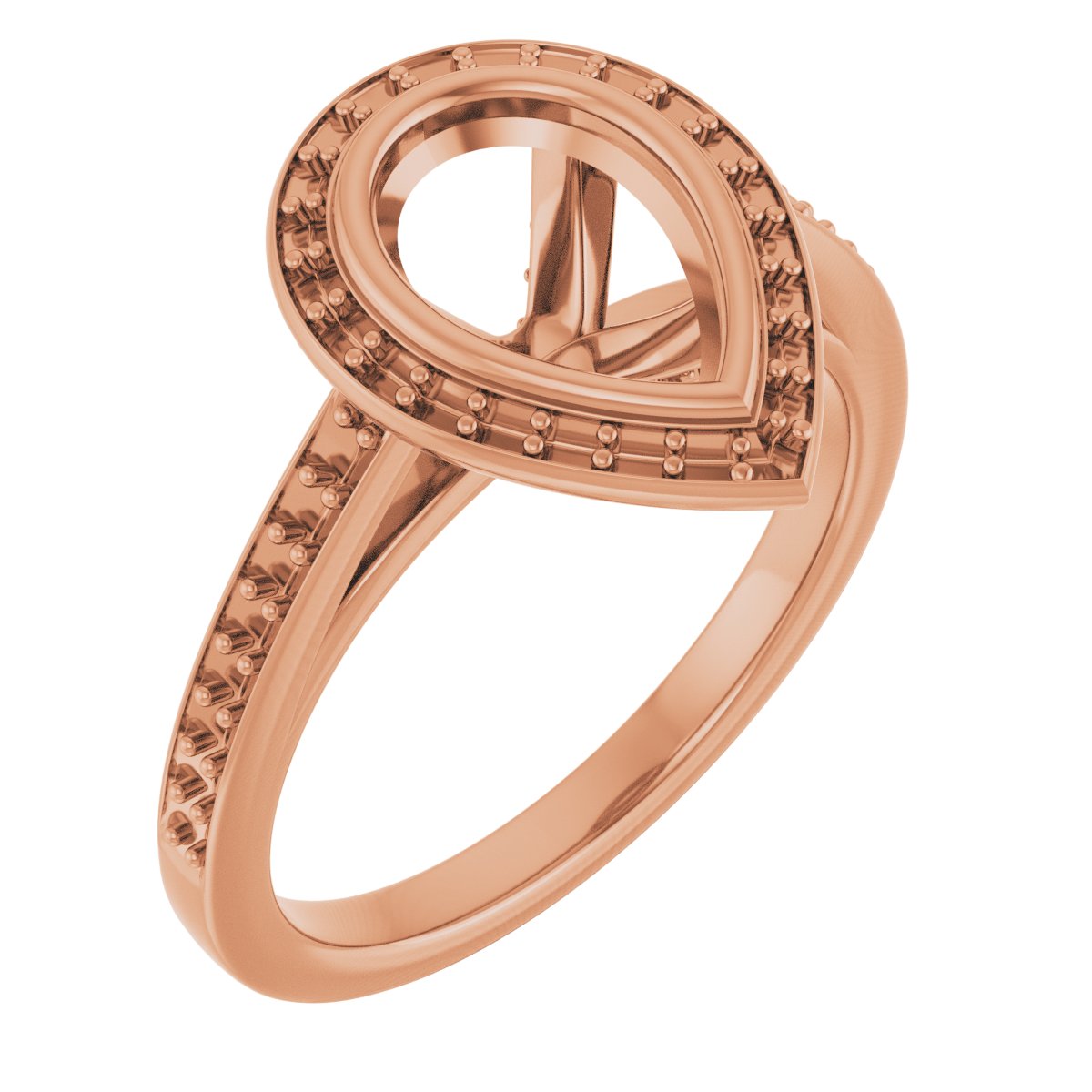 Bezel-Set Halo-Style Engagement Ring