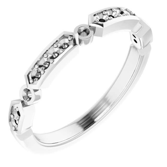 14K White 1/5 CTW Natural Diamond Anniversary Band