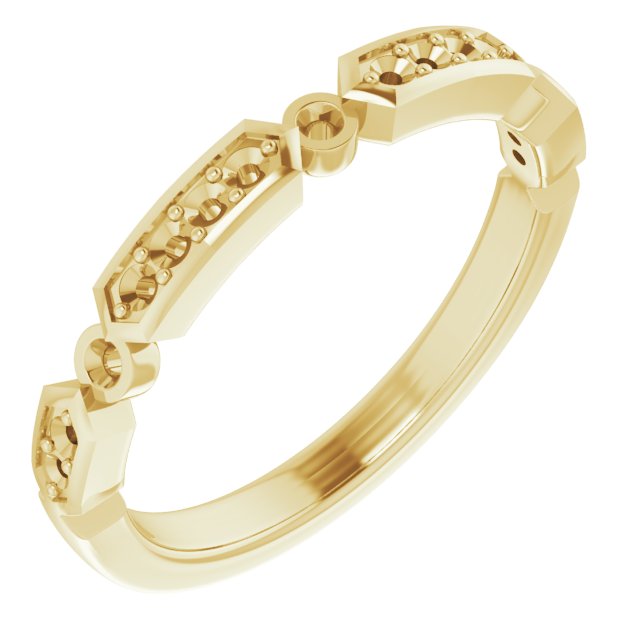 14K Yellow 1/5 CTW Natural Diamond Anniversary Band