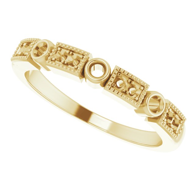 14K Yellow 1/6 CTW Diamond Anniversary Band