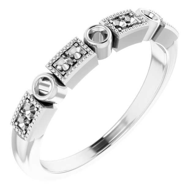 14K White 1/6 CTW Diamond Anniversary Band