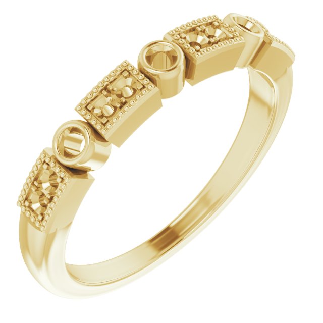 14K Yellow 1/6 CTW Diamond Anniversary Band