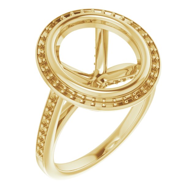 Bezel-Set Halo-Style Engagement Ring