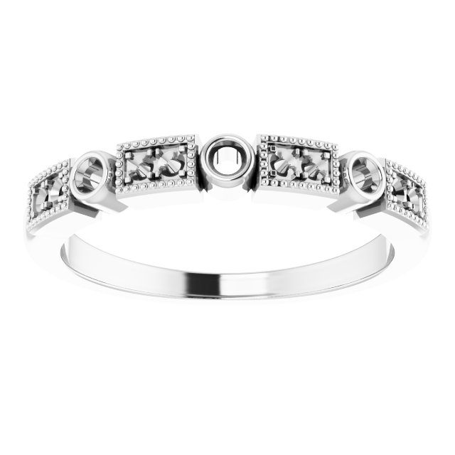 14K White 1/6 CTW Diamond Anniversary Band