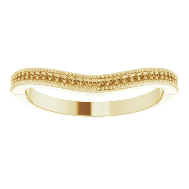 14K Yellow .07 CTW Diamond Matching Band