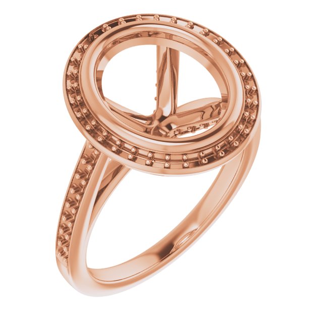Bezel-Set Halo-Style Engagement Ring