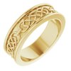 14K Yellow 6 mm Celtic Inspired Band Size 7 Ref 14901184
