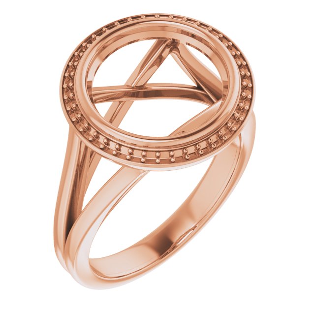 Bezel-Set Halo-Style Engagement Ring