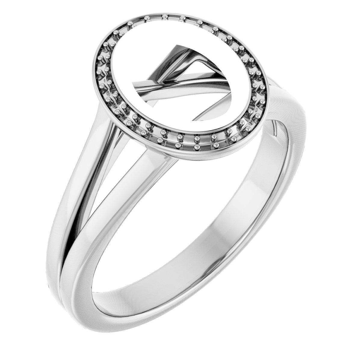 Bezel-Set Halo-Style Engagement Ring