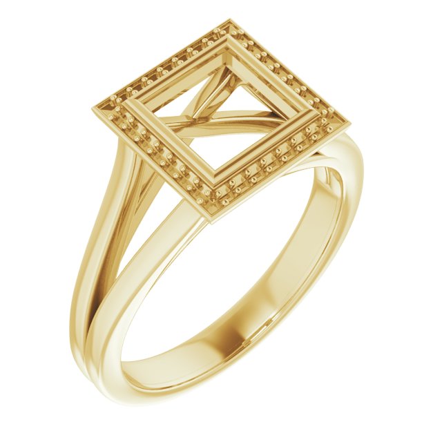 Bezel-Set Halo-Style Engagement Ring