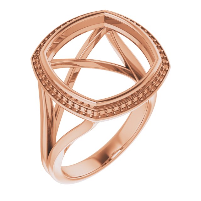 Bezel-Set Halo-Style Engagement Ring