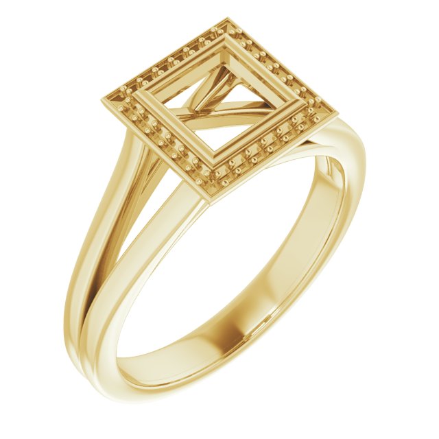 Bezel-Set Halo-Style Engagement Ring