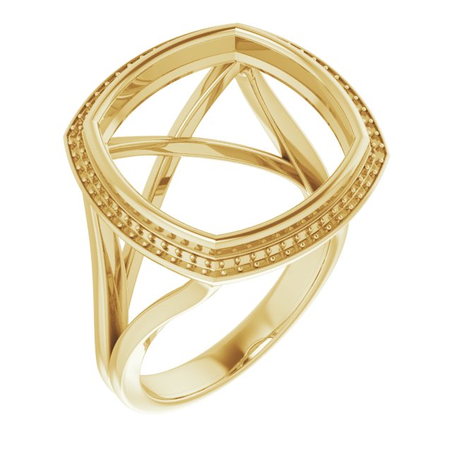 Bezel-Set Halo-Style Engagement Ring