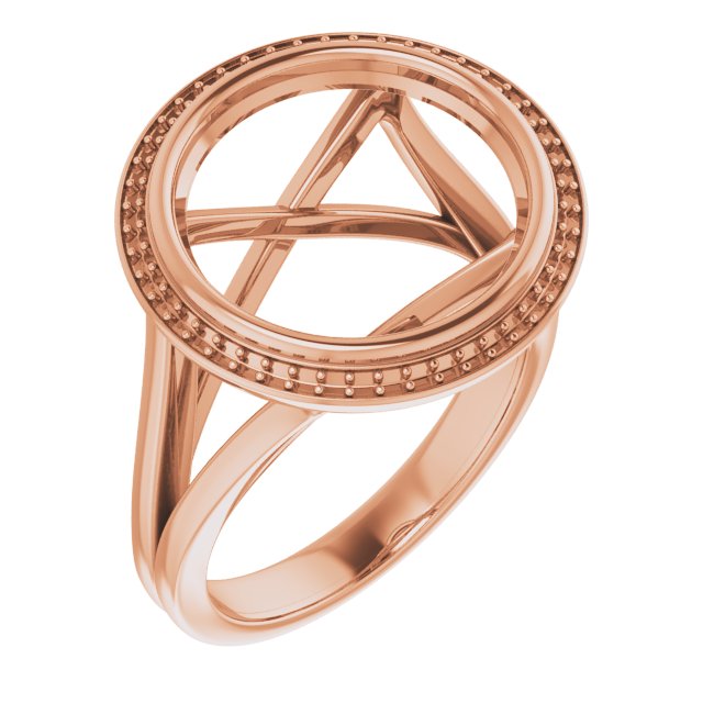 Bezel-Set Halo-Style Engagement Ring