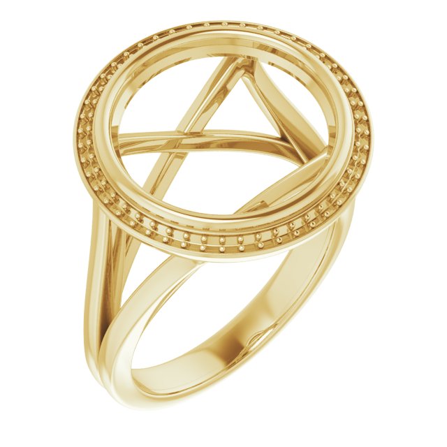 Bezel-Set Halo-Style Engagement Ring